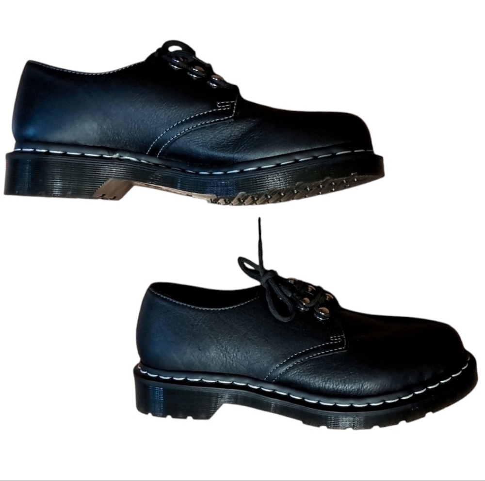 Dr. Martens 1461 Hardware Virginia Leather Shoes Womens 9 (Like New) - Picture 12 of 16